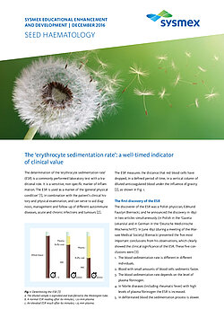 SEED: The ‘erythrocyte sedimentation rate’: a well-timed indicator of clinical value SEED: The ‘erythrocyte sedimentation rate’: a well-timed indicator of clinical value